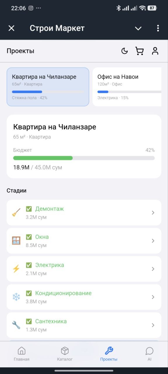 Проект Чиланзаре с бюджетом